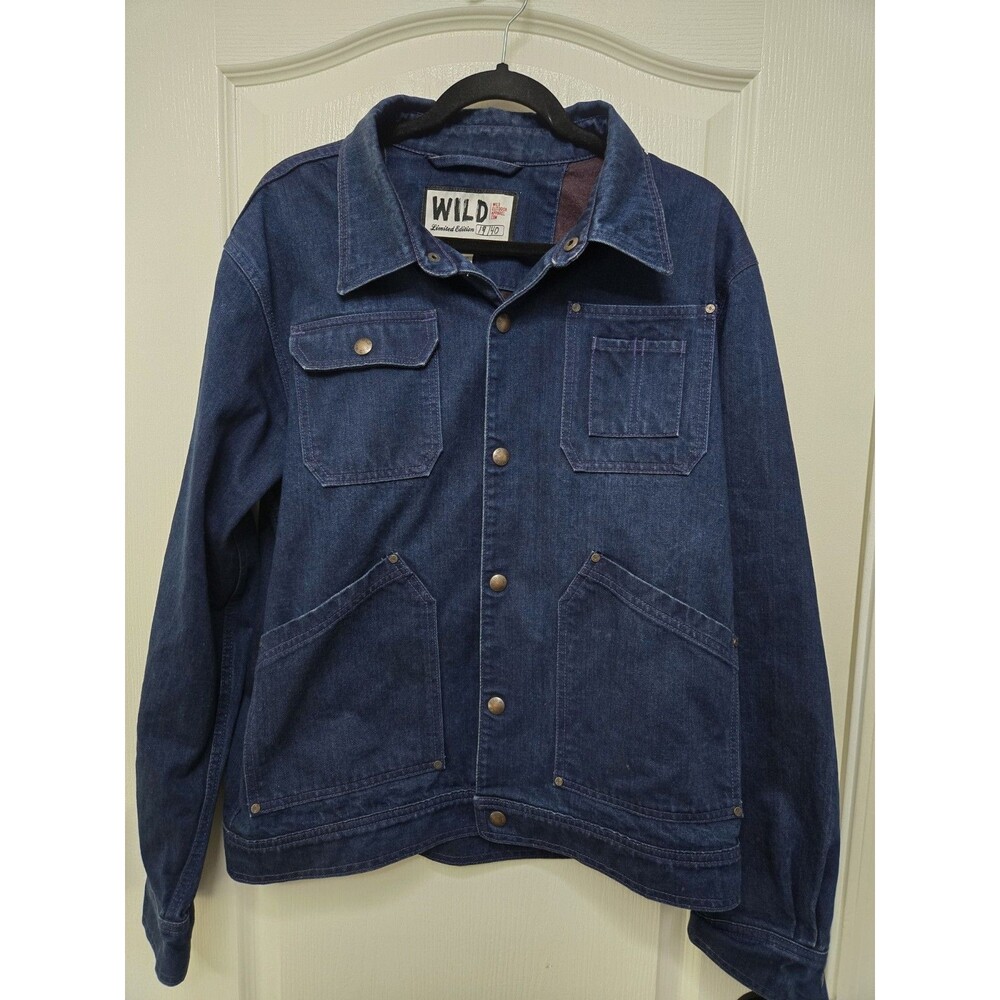 Wild Outdoor Apparel Limited Edition 9/50 Denim Quimby Jacket Men’s LARGE -- EUC